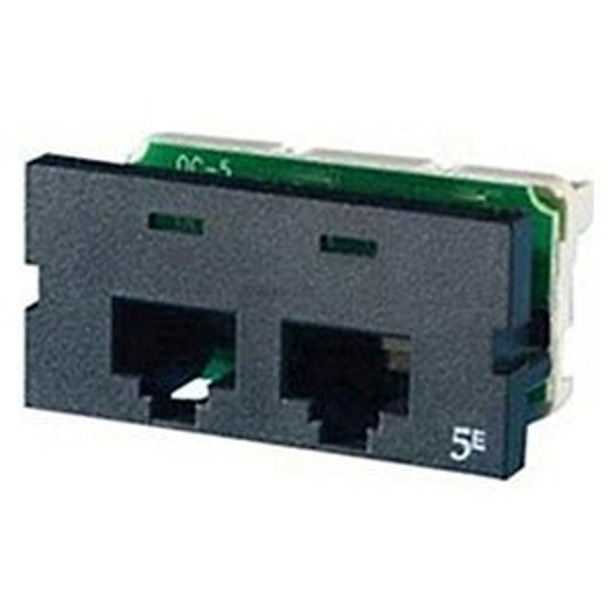 Legrand - Ortronics S225E00 | Clarity Series II Enhanced Cat 5e Jack, 2-Port, Fog White