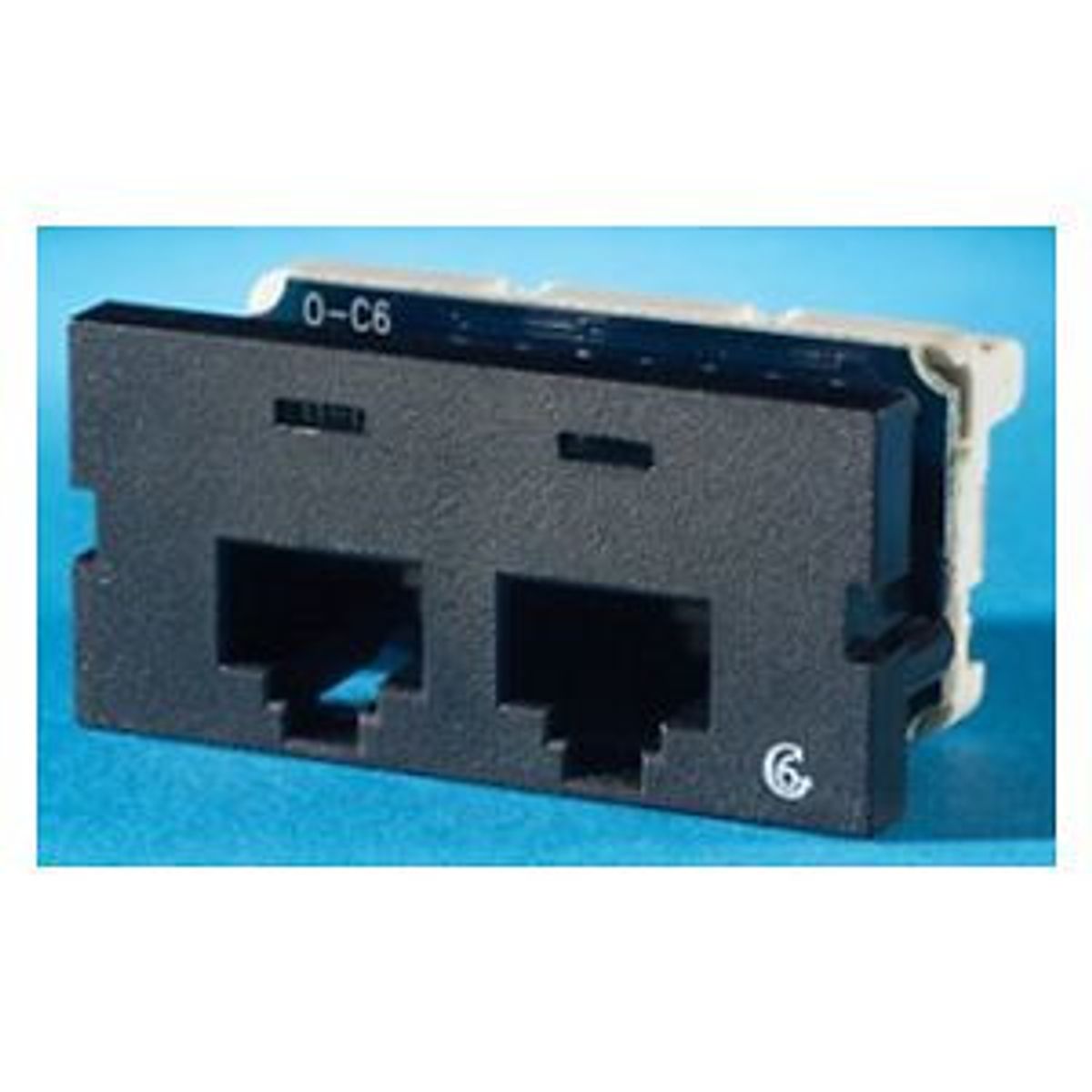 Legrand - Ortronics S22600-00 | Clarity Series II Enhanced Cat 6 Jack, 2-Port, Black