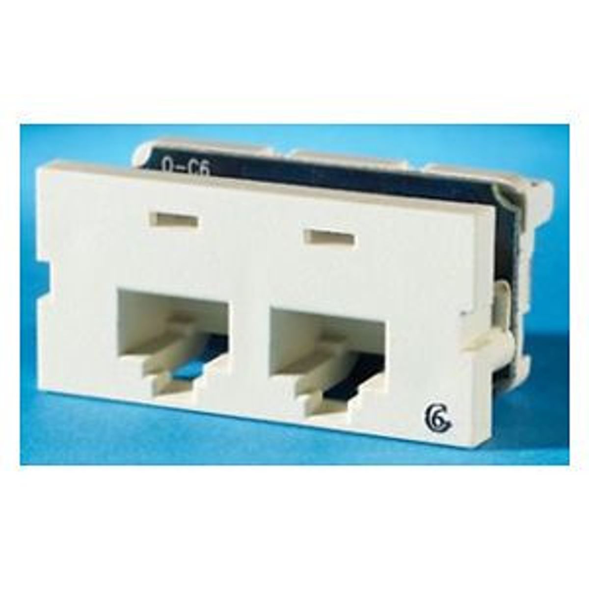 Legrand - Ortronics S22600-99 | Clarity Series II Enhanced Cat 6 Jack, 2-Port, Ivory