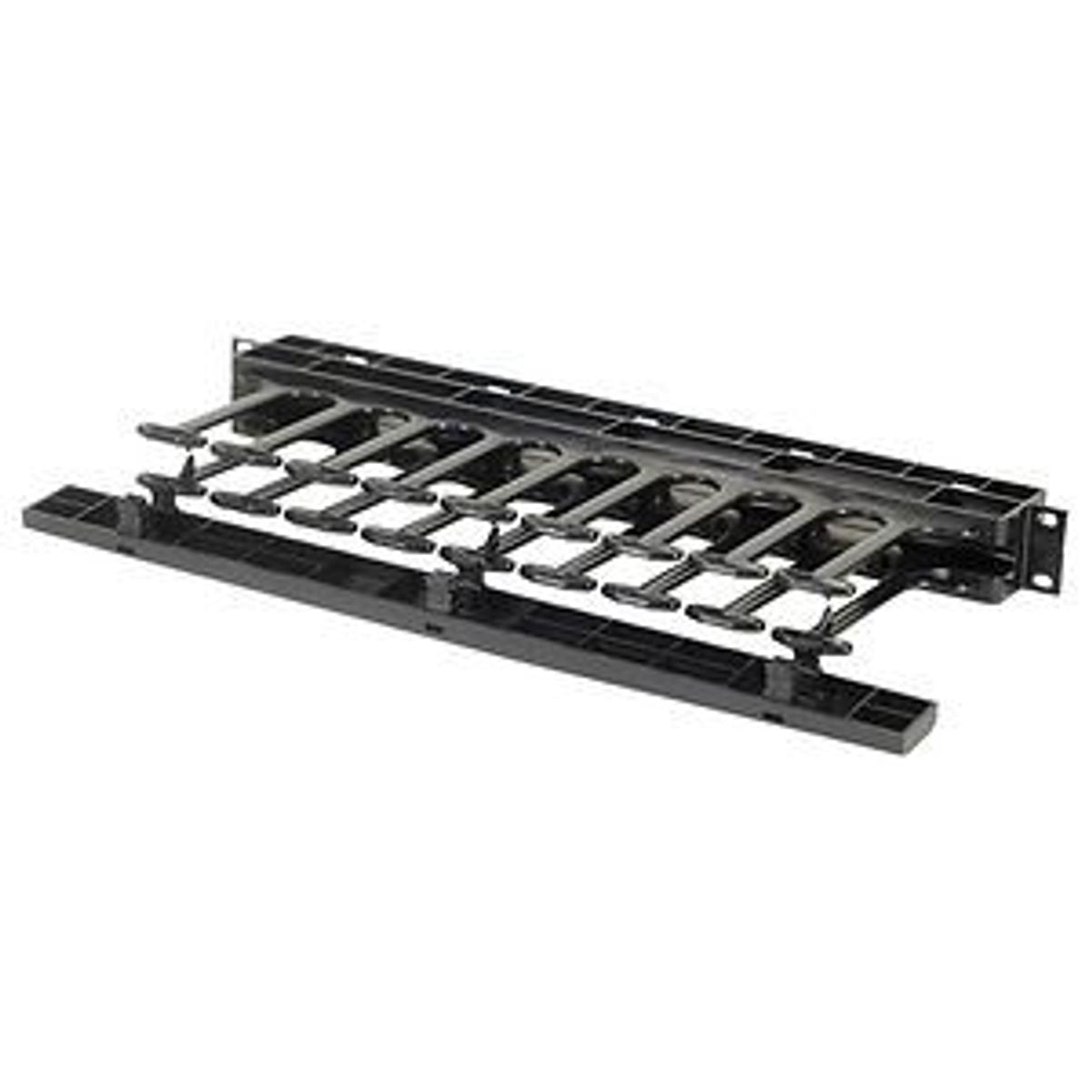 Legrand - Ortronics SHMC1RU | Cable Manager, Horizontal, Single-Sided, Black, 1 RU
