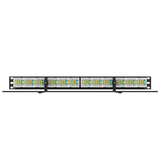 Legrand - Ortronics SP6AU24 | TechChoice Cat 6A Modular Patch Panel, 24 Port, Flat, Black