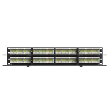 Legrand - Ortronics SP6AU48 | TechChoice Cat 6A Modular Patch Panel, 48 Port, Flat, Black