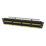 Legrand - Ortronics SP6AU48 | TechChoice Cat 6A Modular Patch Panel, 48 Port, Flat, Black