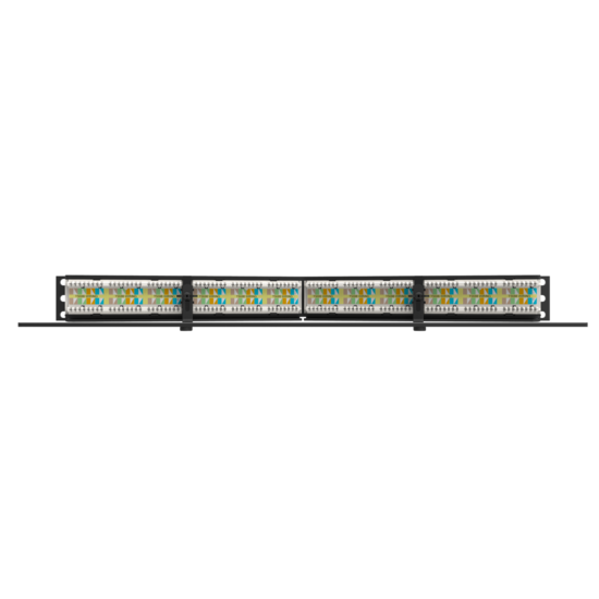 Legrand - Ortronics SPA6AU24 | Techchoice Cat 6A, 24 Port Angled Patch Panel, Black
