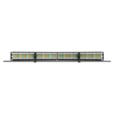 Legrand - Ortronics SPA6AU24 | Techchoice Cat 6A, 24 Port Angled Patch Panel, Black