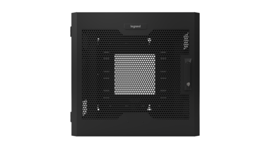 Legrand - Ortronics SWM12RUPD-26-26 | 12Ru Swing-Out Wall-Mount Cabinet With Perforated Door - Black