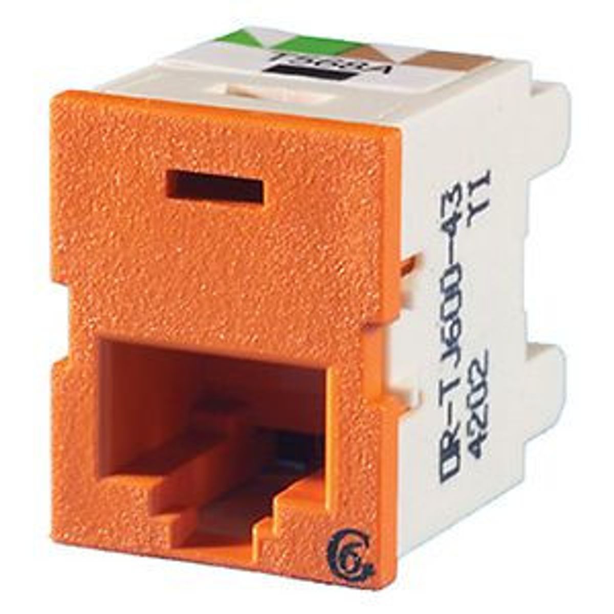 Legrand - Ortronics TJ600-43 | Clarity TracJack Category 6 Jack, Dark Orange