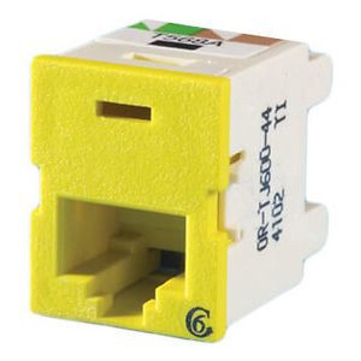 Legrand - Ortronics TJ600-44 | Clarity TracJack Category 6 Jack, Dark Yellow