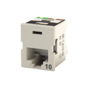 Legrand - Ortronics TJ610-68 | Cat 6a 10G TracJack, T568A/B, Grey, Beryllium Copper, Phosphor Bronze, Gold-Plated, Nickel-Plated