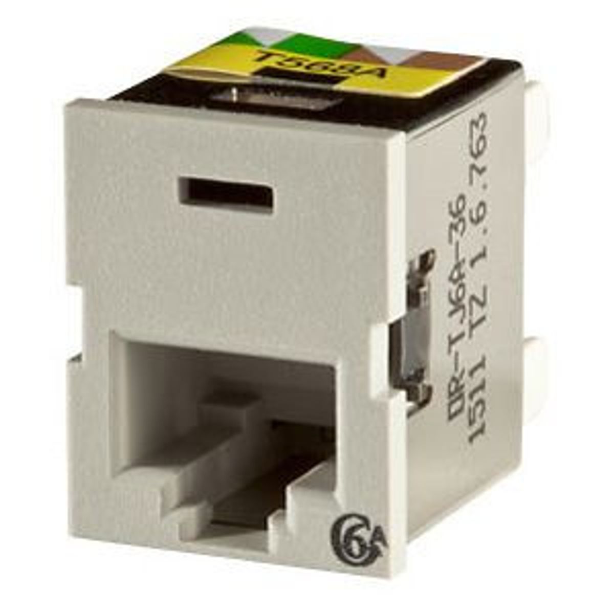 Legrand - Ortronics TJ6A-68 | Clarity TracJack Cat 6a Jack, Light Grey