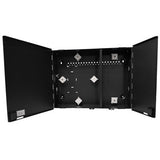 Legrand - Ortronics WQS-04P | Q-Series, 4 Panel, Standard Density, Wall Mount Fiber Enclosure, Black