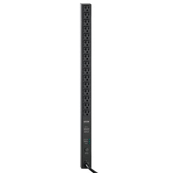 Leviton P1072-10L | Surge-Protected Vertical Power Distribution Unit 125V 20A, 16 Receptacle, L5-20P Plug Type