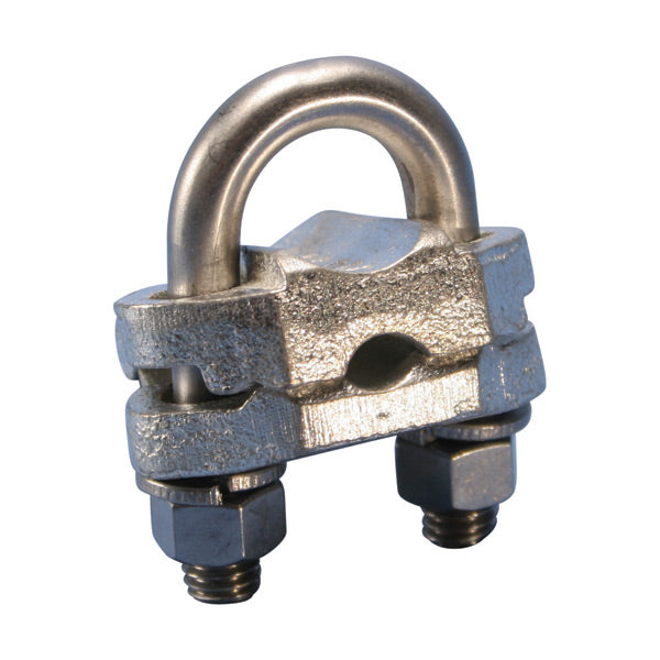 Erico GC064 - GROUNDING - Ground Rod Clamp, U-Bolt, Tinned, One Conductor