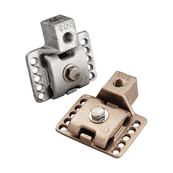 Erico LPC30538THRU - GROUNDING - BASE, CU, THRU HOLE, 3/8 IN