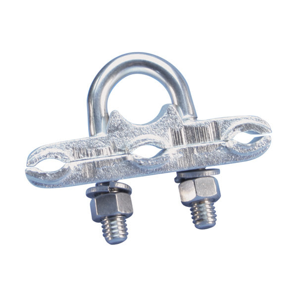 Erico GC065TH - GROUNDING - Ground Rod Clamp, U-Bolt, Three Conductors