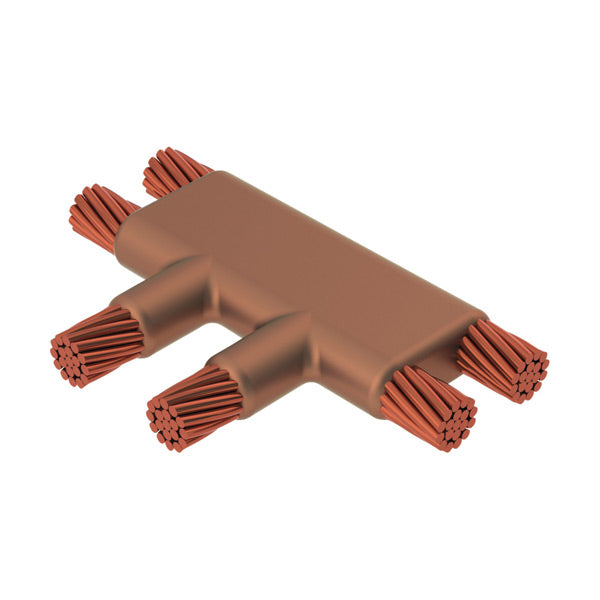 Erico TFD2Q2Q - GROUNDING - CADWELD MOLD, CABLE, HORZ TEE