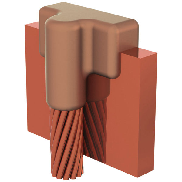 Erico LLCEH2Q - GROUNDING - CADWELD MOLD, Cable to Lug or Busbar