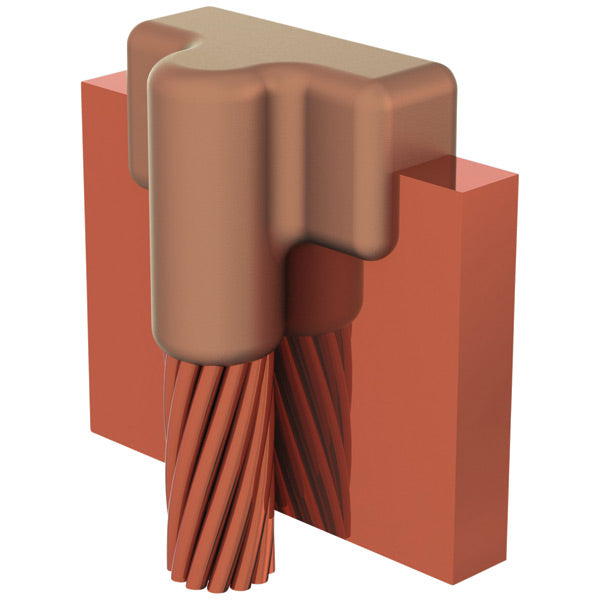 Erico LPEEH2G - GROUNDING - CADWELD MOLD, Cable to Lug or Busbar