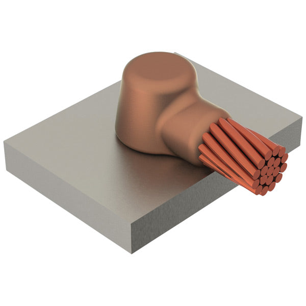 Erico HAH2C8C - GROUNDING - CADWELD MOLD, CABLE TO HORZ