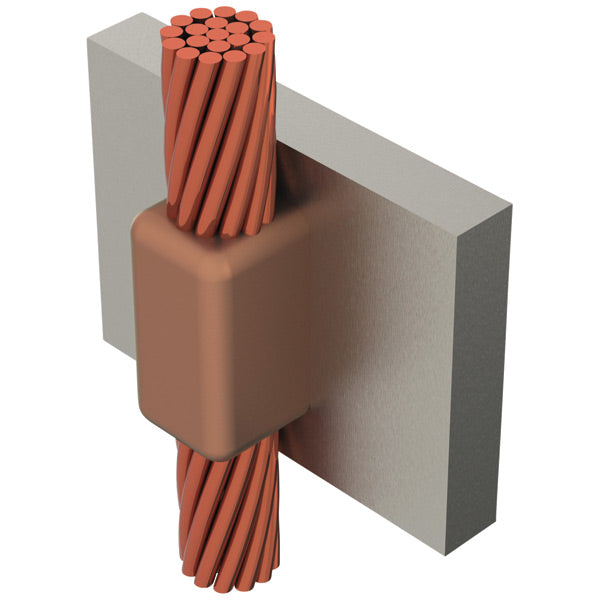 Erico HDVVF3D - GROUNDING - CADWELD MOLD, Cable to Steel, Heavy Duty