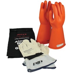 PIP 147-SK-0/8-KIT | NOVAX Class 0 Electrical Safety Kit, Orange, 8 Size
