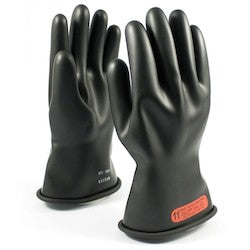 PIP 150-0-11/9 | NOVAX Class 0 Rubber Insulating Glove with Straight Cuff - 11", Black, 9 Size