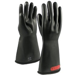 PIP 150-0-14/9 | NOVAX Class 0 Rubber Insulating Glove with Straight Cuff - 14", Black, 9 Size