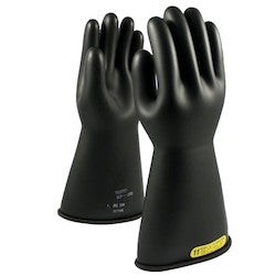 PIP 150-2-14/10 | NOVAX Class 2 Rubber Insulating Glove with Straight Cuff - 14", Black, 10 Size