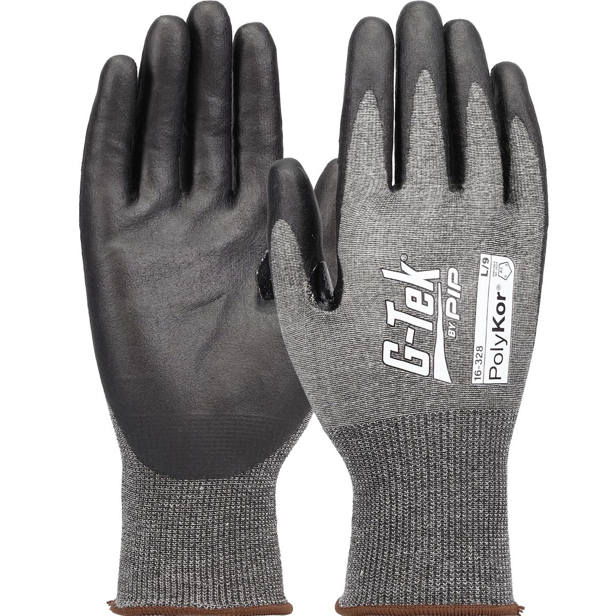 PIP 16-328/XL | G-Tek PolyKor Seamless Knit Touchscreen Gloves, Gray, Extra Large
