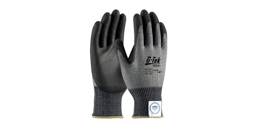 PIP 19-D326/XXL | G-Tek 3GX Dyneema Diamond Polyurethane Coated Gloves Gray, 2X-Large