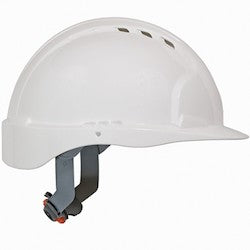 PIP 280-EV6151V-10 | Evolution Deluxe 6151 Standard Brim, Vented Hard Hat with HDPE Shell, 6-Point Polyester Suspension, White
