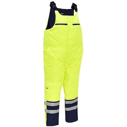 PIP 318M6452T-YLNV/XL | Bisley ANSI Class E Extreme Cold Bib Overall, Hi-Vis Yellow, XL Size