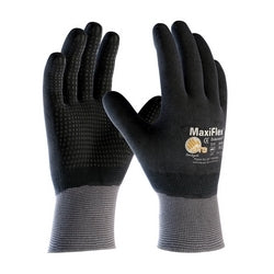 PIP 34-846/L | MaxiFlex Endurance Seamless Knit Nylon Glove with Nitrile Coated MicroFoam Grip on Full Hand, Gray, Large