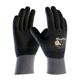 PIP 34-846/L | MaxiFlex Endurance Seamless Knit Nylon Glove with Nitrile Coated MicroFoam Grip on Full Hand, Gray, Large