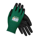 PIP 34-8743/S | MaxiFlex Cut Seamless Knit Engineered Yarn Glove with Premium Nitrile Coated MicroFoam Grip on Palm & Fingers, Green, Small
