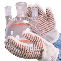 PIP 43-502S | Double-Layered Cotton Seamless Knit Hot Mill Glove with Double-Sided EverGrip Nitrile Coating - 24 oz, Natural, Small