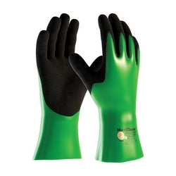 PIP 56-630/L | MaxiChem, Nylon/Lycra Liner, Green/ Black Nitrile Blend, Full Coat, 12 In., Large