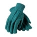 PIP 93-548 | Premium Grade Chore Glove with Double Layer Palm, Double Layer Back and Nap-Out Finish - Knit Wrist, Green