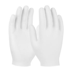 PIP 97-521 | CleanTeam Medium Weight Cotton Lisle Inspection Glove with Unhemmed Cuff - Ladies', White