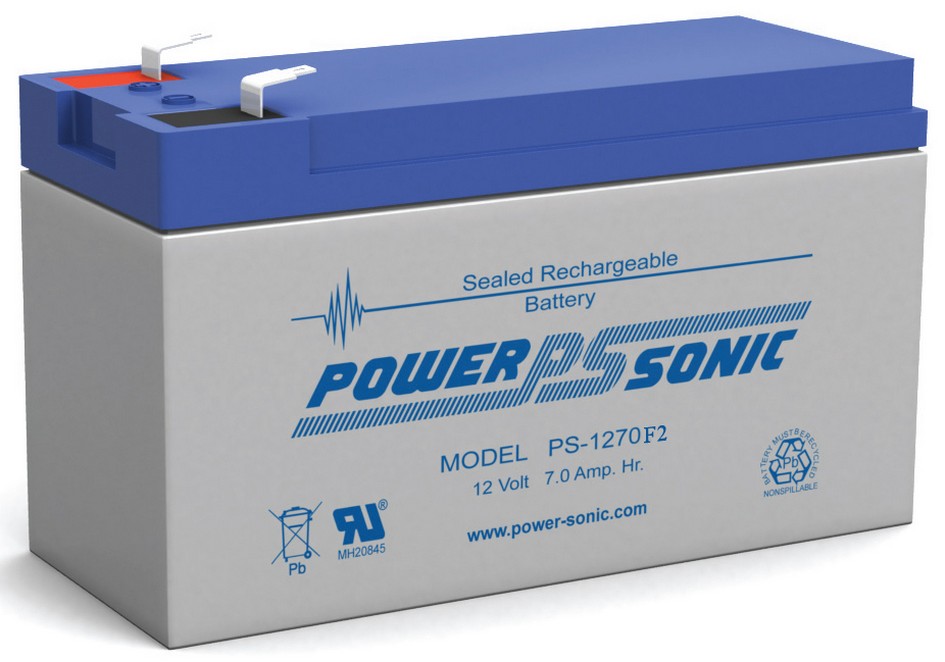 Powersonic PS1270F2 - BATTERY - BATTERY 12VDC 7 AMH: