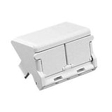 Panduit CHS2IW-X | Insert, 2 Port, Sloped, Off White, Pack of 10
