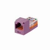 Panduit CJ588VLY | Mini-Com Module, Category 5e, UTP, 8-Position 8-Wire, Universal Wiring, Violet, Leadframe Style