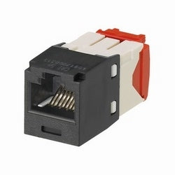Panduit CJ5E88TGBL-24 | Mini-Com Utp Rj45 Cat 5E Tg Jack Module, Black, 24 Pack