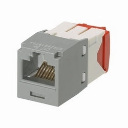Panduit CJ5E88TGIG | Mini-Com Module, Category 5e, UTP, 8-Position 8-Wire, Universal Wiring, International Gray, TG Style