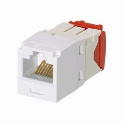 Panduit CJ5E88TGWH-24 | Mini-Com Utp Rj45 Cat 5E Tg Jack Module, White, 24 Pack