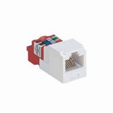 Panduit CJ5E88TIW | Mini-Com Module, Category 5e, UTP, 8-Position 8-Wire, Universal Wiring, Off White, T Style