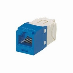 Panduit CJ688TGBU-24 | Mini-Com UTP RJ45 Cat 6 TG Jack Module, Blue