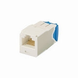 Panduit CJ6X88TGAW Mini-Com Jack Module, Category 6A, UTP, 8-Position 8-Wire, Universal Wiring, Arctic White, TG Style