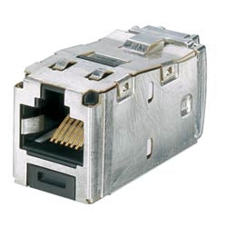 Panduit CJS6X88TGY-24 | Shielded Rj45 Cat 6A Tg Jack Module, Black