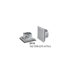 Hoffman SF1026413 IP54 10" Filter Fan 230V 9011, Size/Dims: 9.84x9.84x4.72